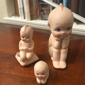 Antique Adorable Porcelain Cupie Baby Figurine Set 1960